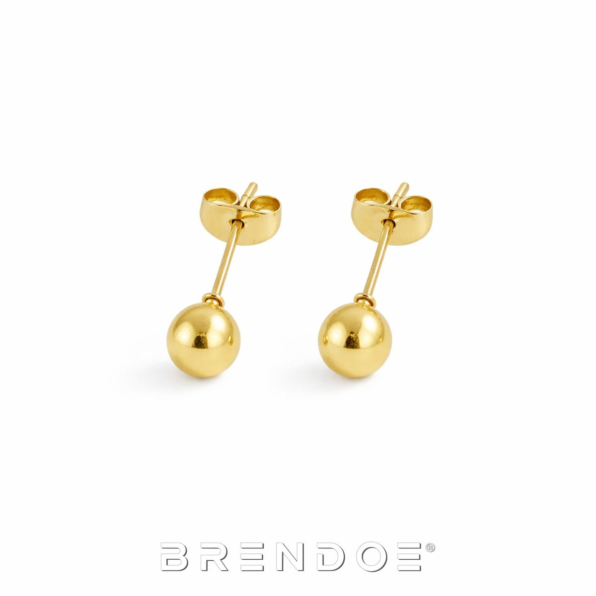 Brendoe Gouden Bol Oorstekers – RVS 304