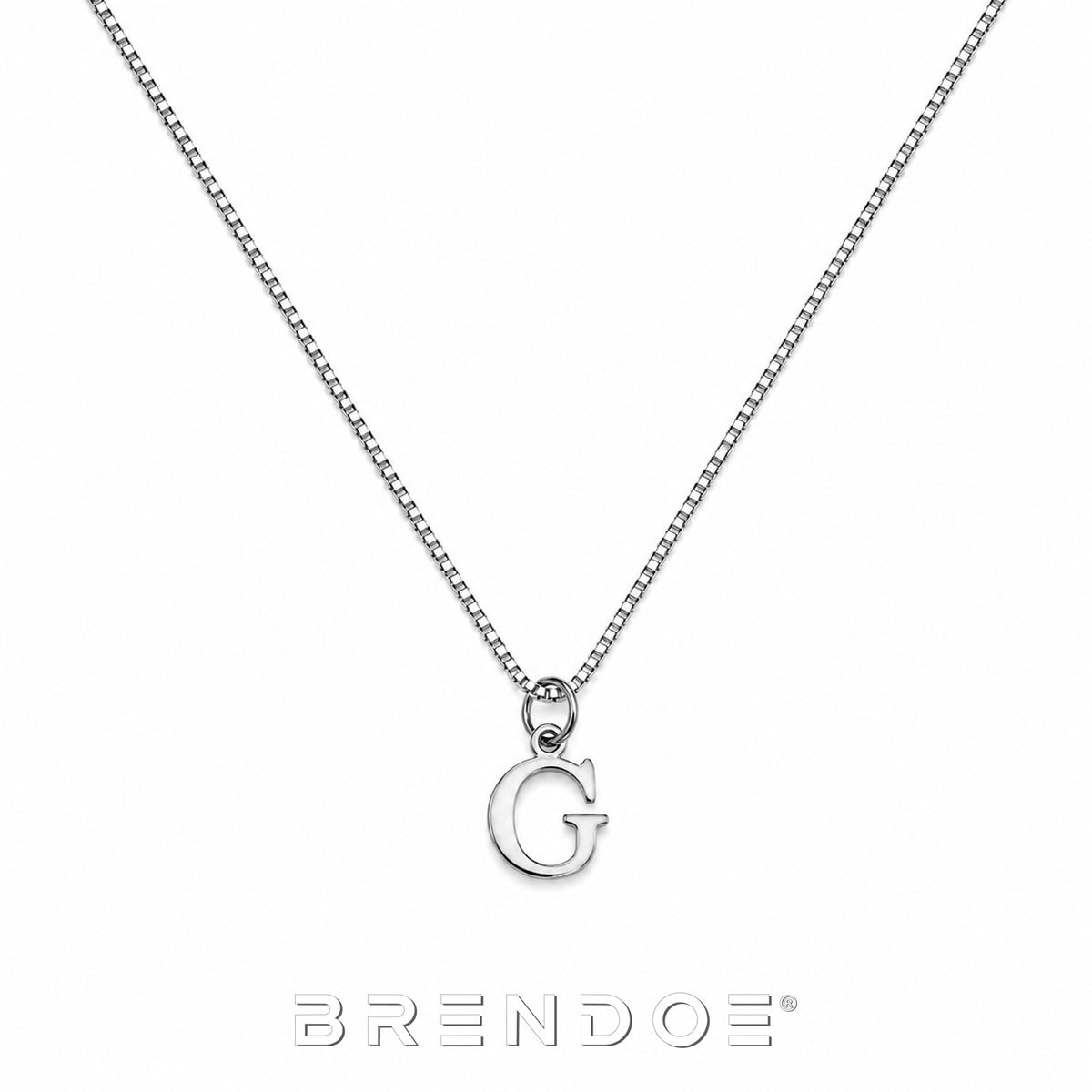Brendoe Zilverkleurige Letterketting