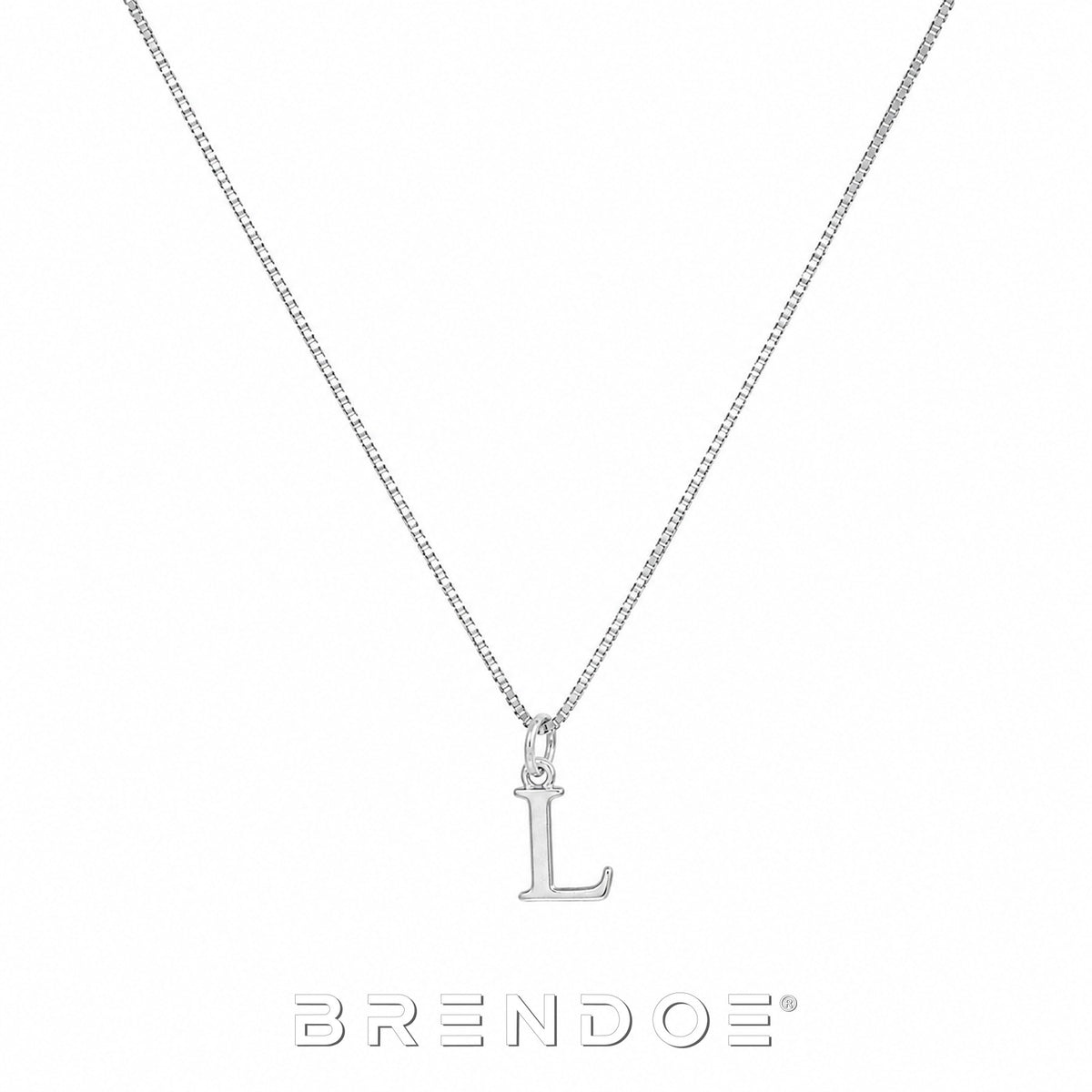 Brendoe Zilverkleurige Letterketting