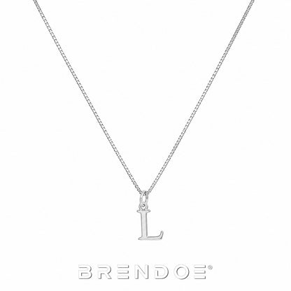 Brendoe Zilverkleurige Letterketting