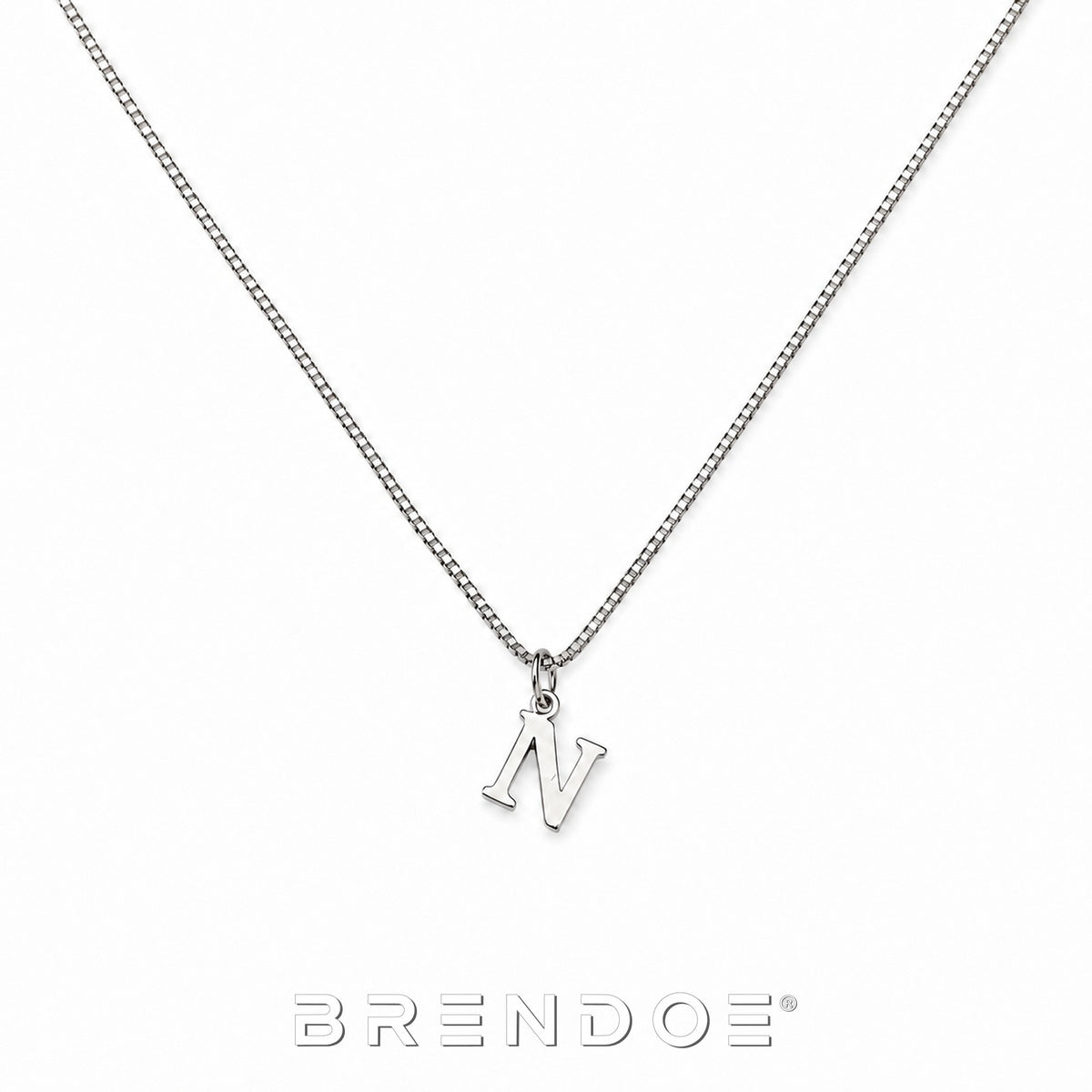 Brendoe Zilverkleurige Letterketting