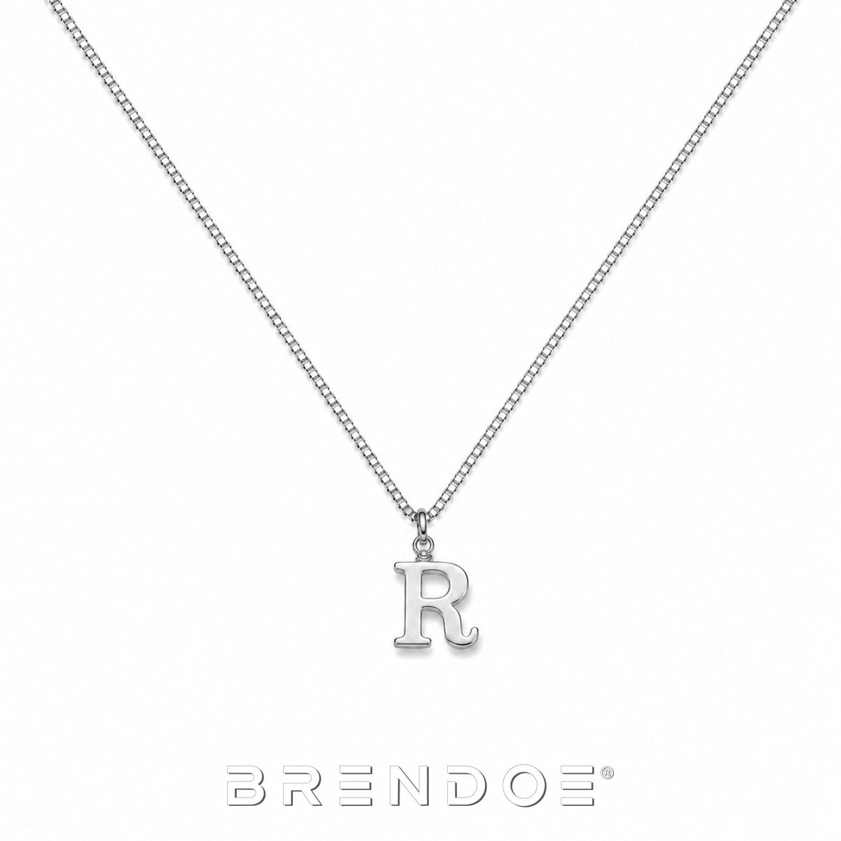 Brendoe Zilverkleurige Letterketting
