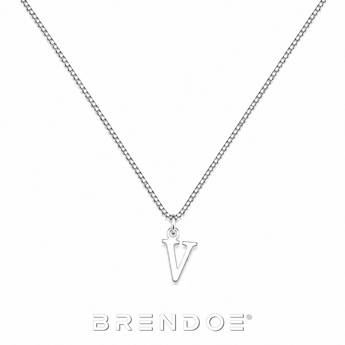 Brendoe Zilverkleurige Letterketting