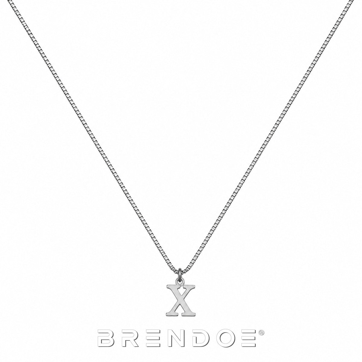Brendoe Zilverkleurige Letterketting