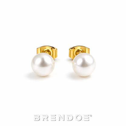 Brendoe Goudkleurige Pareloorstekers – 18K Verguld RVS