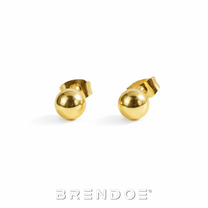 Brendoe Gouden Bol Oorstekers – RVS 304