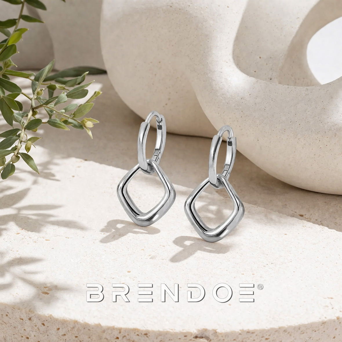 Geometrische Ruit Oorbellen Dames – Lichtgewicht Hangoorbellen Goud & Zilver